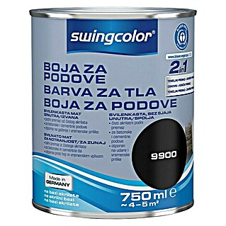 swingcolor Barva za tla (750 ml, Črna)