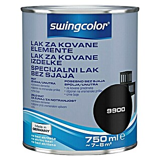 swingcolor Lak u boji za kovane elemente (Crne boje, 750 ml)