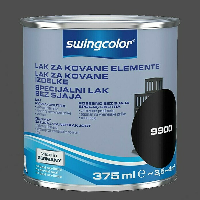 swingcolor Pisani lak  (Črna, 375 ml) | 5984 - Metalluntergründe | HADN - Speziallacke | HAD - Farben | HA - Farben | H - Innendeko/Farben | BAUHAUS