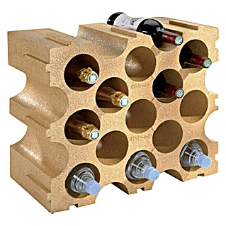 Regal za vinske boce (26 x 50 x 43 cm, Broj boca: 15 Kom.)