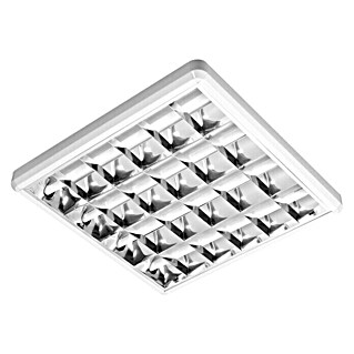 Ferotehna LED stropna svjetiljka nadgradna T8 4X9W (36 W, D x Š x V: 635 x 635 x 65 mm, Bijelo-srebrne boje, Neutralno bijelo)