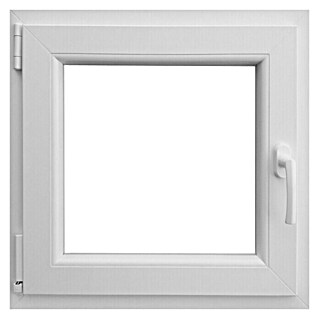 PVC prozor s kvakom (Š x V: 60 x 60 cm, DIN lijevo, Bijele boje)