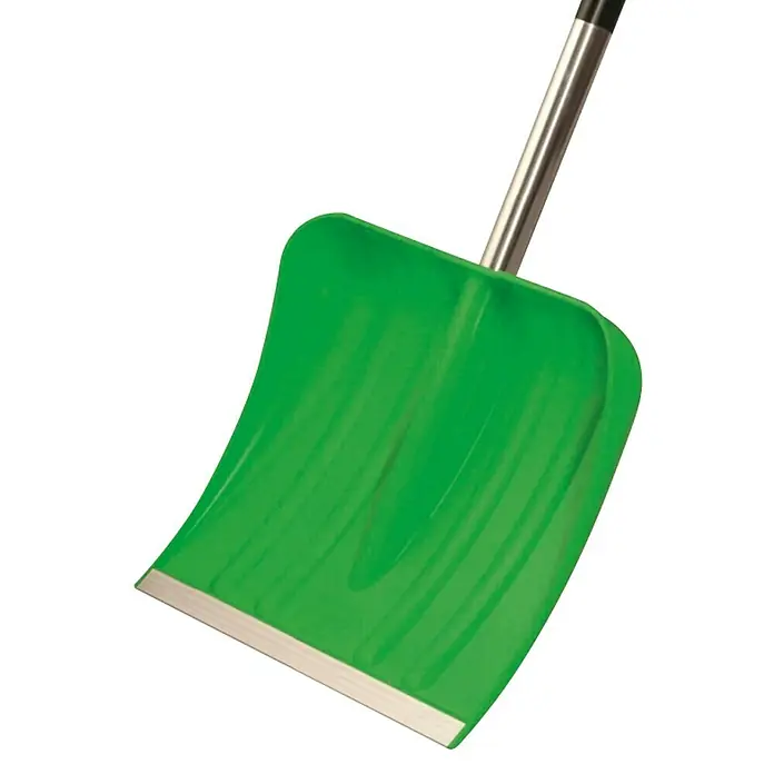 Freund Victoria Kunststoff-Schneeschaufel - Breite: 40 cm, Material Stiel: Aluminium - Grüne Futterschaufel mit Metallstiel. Ideal für die Fütterung von Tieren oder das Reinigen von Ställen.