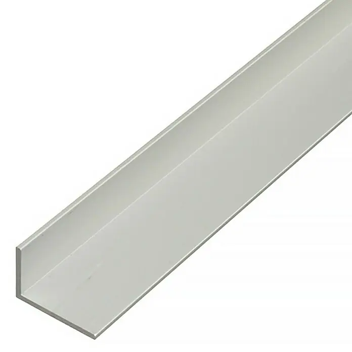 Stabilit Perfil angular - 2.000 x 15 x 10 mm, Espesor: 1,5 mm, Plateado - Perfil angular de aluminio para construcciones y proyectos de bricolaje. Robusto y versátil, ideal para la construcción de marcos.