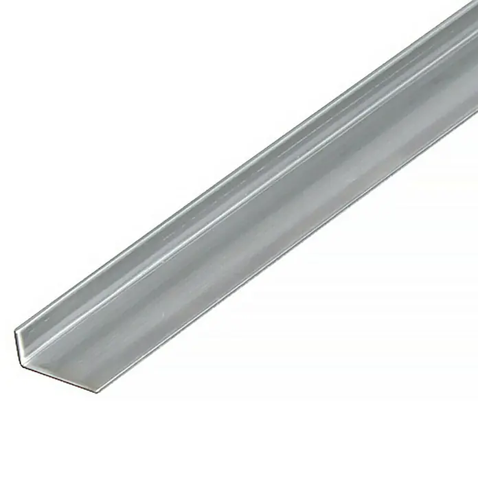 Alberts Perfil angular - 1.000 x 20 x 10 mm, Espesor: 1,5 mm, Plateado - Perfil angular de aluminio, ideal para construcciones y revestimientos, que ofrece estabilidad y un aspecto moderno.