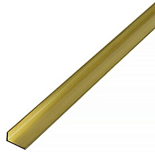 Stabilit Perfil angular (L x An x Al: 1.000 x 20 x 15 mm, Espesor: 2 mm, Latón, Oro)