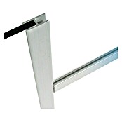 Kantoflex H-Profil (L x B x H: 1.000 x 8,9 x 20 mm, Aluminium, Eloxiert, Silber)