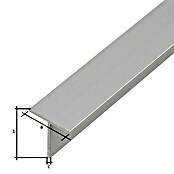 Stabilit T-Profil (L x B x H: 2.000 x 15 x 15 mm, Aluminium, Eloxiert)