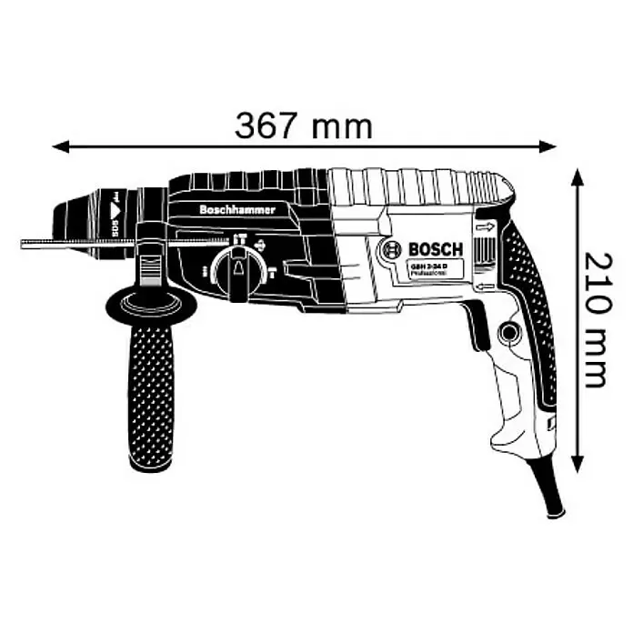 Bosch Professional Kombihammer GBH 240 - 790 W, 2,7 J, SDS-Plus-Aufnahme