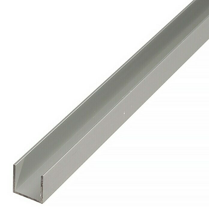 Stabilit U-Profil (L x B x H: 1.000 x 15 x 8 mm, Stärke: 1,5 mm, Aluminium, Eloxiert)