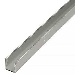 Stabilit U-Profil (L x B x H: 1 000 x 10 x 10 mm, Aluminium, Eloxiert)