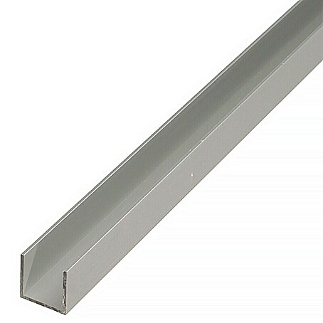 Stabilit U-Profil (1 000 x 10 x 10 mm, Stärke: 1,5 mm, Silber)