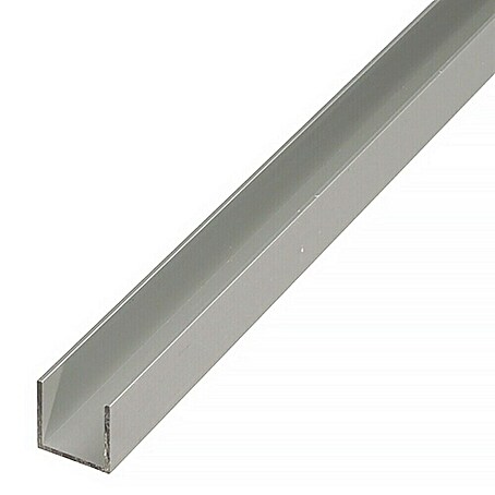 Stabilit U-Profil (1 000 x 25 x 25 mm, Stärke: 1,5 mm, Silber)