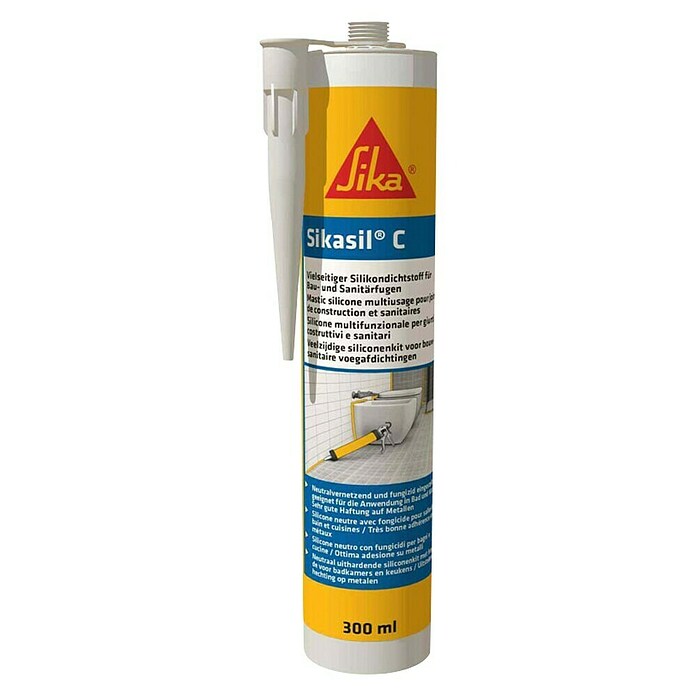 Sika Sikasil Sanitarni silikon  (300 ml) | 5613 - Silikone | FADH - Dicht- und Klebstoffe | FAD - Baustoffe | FA - Baustoffe | F - Baustoffe | BAUHAUS