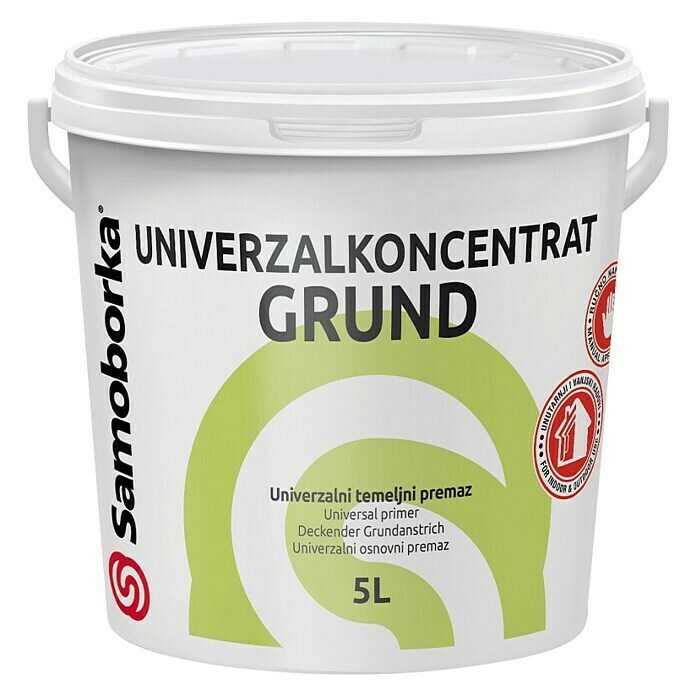Samoborka Impregnacija podloga Grund  (Bijela, 5 l) | BAUHAUS