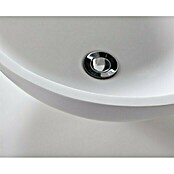 Cipì Nasadni okrugli umivaonik (Promjer: 39,5 cm, Mineralni lijev, Bijelo)