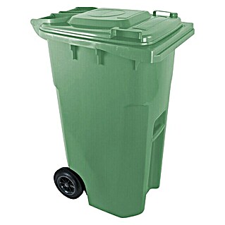 Standardna kanta za smeće s kotačima (240 l, Plastika, Zelene boje)