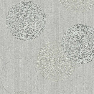 AS Creation Flis tapeta (Sivo-srebrne boje, Floral, 10,05 x 0,53 m)