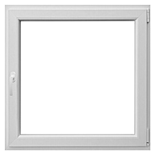 PVC prozor s kvakom (Š x V: 80 x 80 cm, DIN desno, Bijele boje)