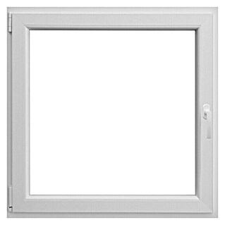 PVC prozor s kvakom (Š x V: 80 x 80 cm, DIN lijevo, Bijele boje)