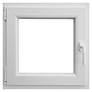 PVC prozor s kvakom (Š x V: 50 x 50 cm, DIN lijevo, Bijele boje)