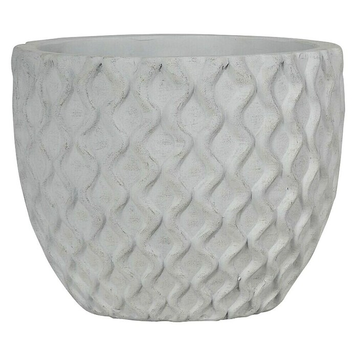 Okrugla tegla za cvijeće  (Vanjska dimenzija (ø x V): 53 x 43 cm, prirodni materijali, Sive boje) | BAUHAUS
