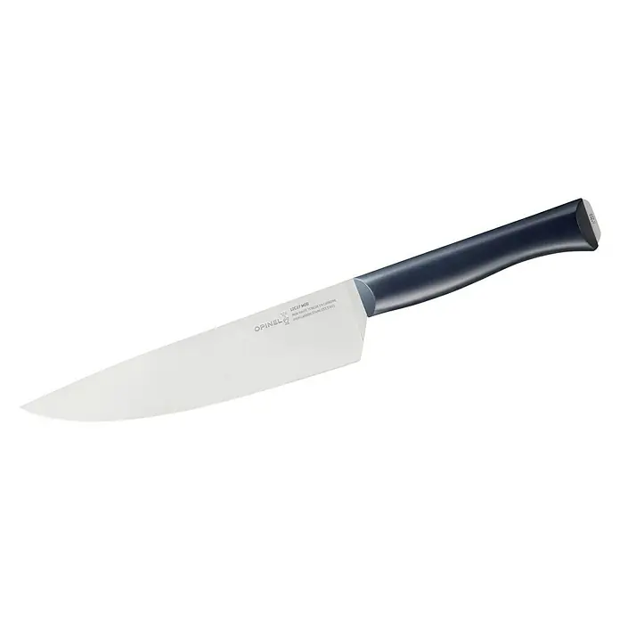 Opinel Intempora II Chefmesser - Klingenlänge: 200 mm, Blau - Opinel Kochmesser mit glatter Klinge. Das Messer hat einen ergonomischen Griff für sicheren Halt.