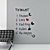 Okrasna nalepka To do list 
