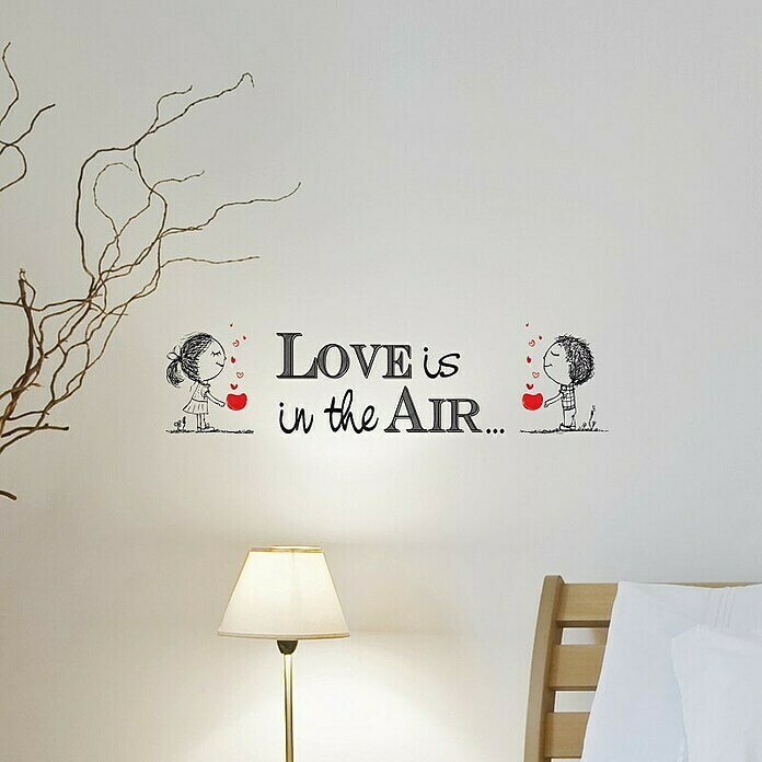 Okrasna nalepka  (Love is in the Air) | 6183 - Wandtatoos | HBDG - Spezialtapeten | HBD - Tapeten | HB - Tapeten | H - Innendeko/Farben | BAUHAUS