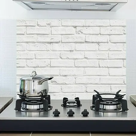 Protector de pared de cocina adhesivo Ladrillo