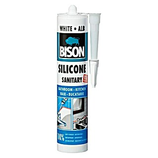 Bison Sanitarni silikon (Bijele boje, 280 ml)