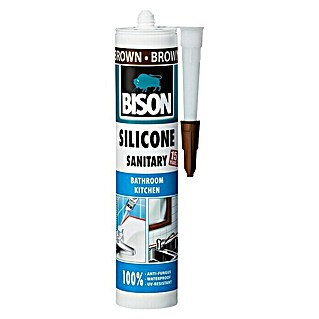 Bison Sanitarni silikon (Smeđe boje, 280 ml)