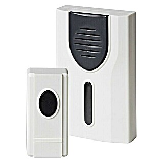 Heidemann Draadloze deurbelset (Wit, Reikwijdte: 75 m, 86 dB, Werkt op batterijen)