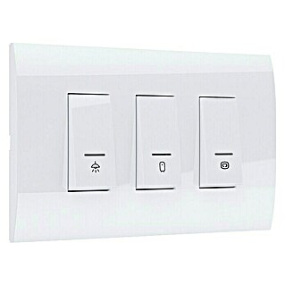 Elektro Material Prekidač za kupaonicu Modys (Bijele boje, Podžbukno, IP20)
