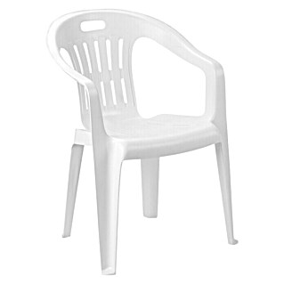 Vrtna stolica koja se može slagati jedna na drugu Piona (Širina: 55 cm, Bijele boje)