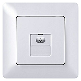 Elektro Material Tipkalo s kontrolnom svjetiljkom Gea (Bijele boje, Podžbukno, IP20)