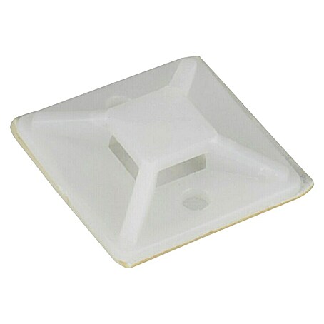 Voltomat Base para bridas (Blanco, L x An: 30 x 30 mm, 10 ud.)