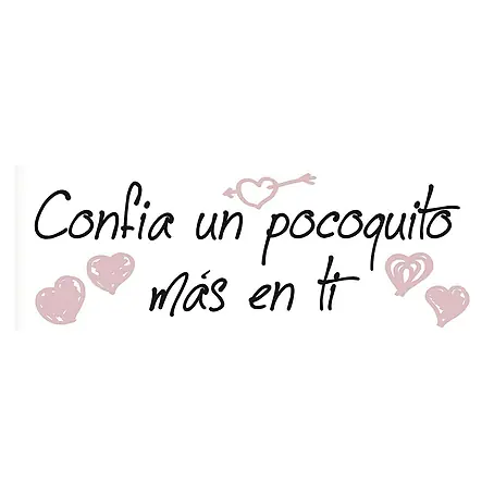 Vinilo de pared Confía