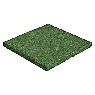 Gum-tech Podloga za zaštitu od pada (Zelene boje, 50 x 50 x 3 cm)