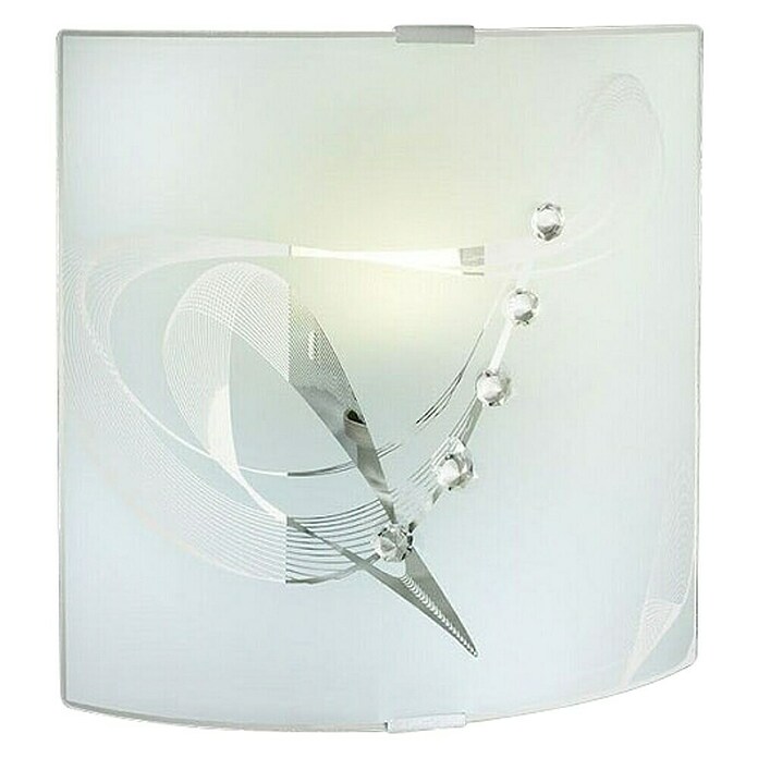 Ferotehna Stenska svetilka Serenity  (60 W, Do x Š x V: 260 x 80 x 260 mm, Bela/Prozorna, E27) | 3018 - Wandleuchte | CACC - Wandleuchte | CAC - Indoorleuchten | CA - Beleuchtung | C - Elektro | BAUHAUS
