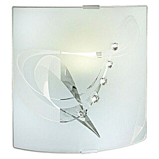 Ferotehna Zidna svjetiljka Serenity (60 W, D x Š x V: 260 x 80 x 260 mm, Bijela-prozirna, E27)