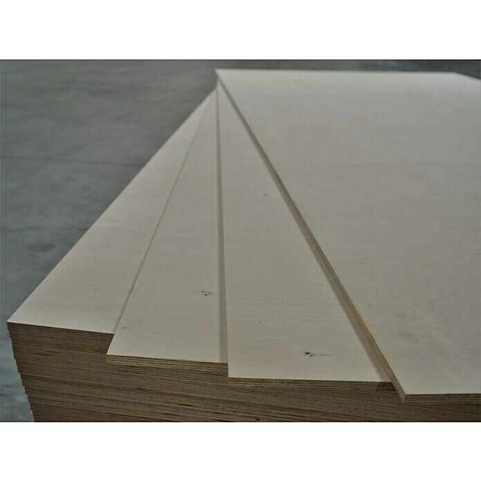 Sperrholzplatte Birke (Birke, 2.500 x 1.250 x 15 mm)