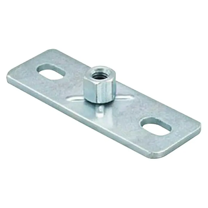 Fischer Grundplatte GPL - M 10, Stahl - Aufnahmeplatte mit Mutter. Diese verzinkte Platte ist ein Befestigungselement für viele Anwendungen und sorgt für sicheren Halt.