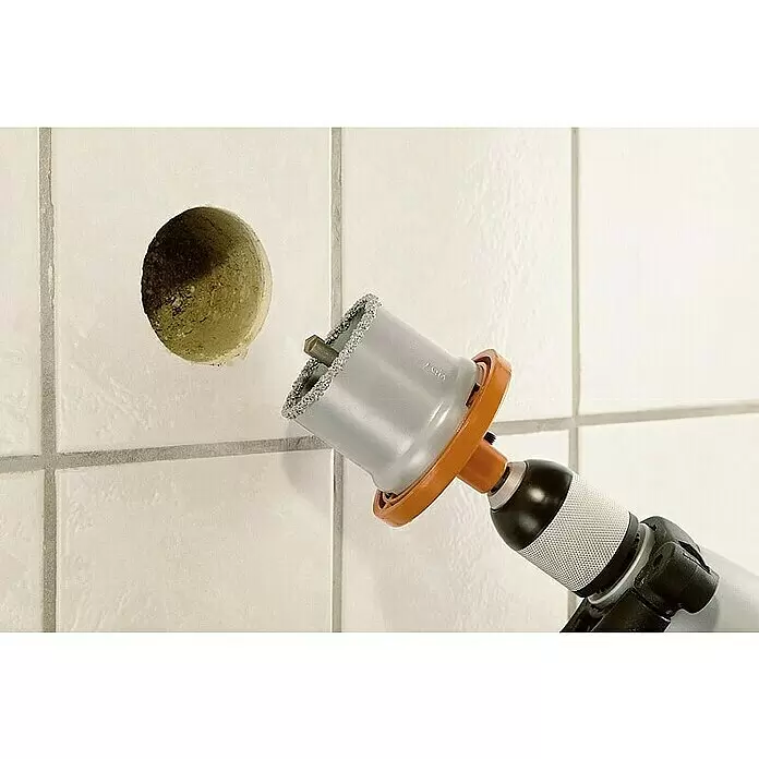 Wolfcraft Bohrkrone - Durchmesser Bohrer: 83 mm - Anwendungsbeispiel