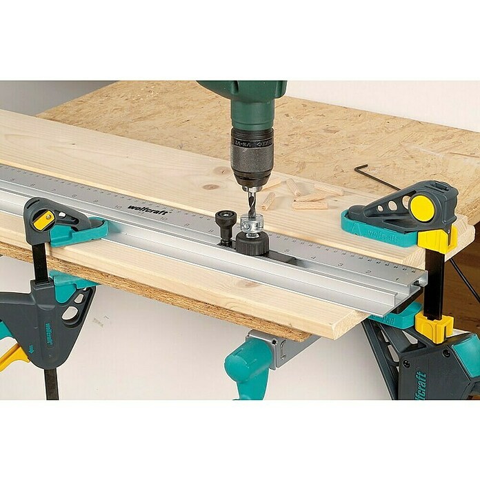 Wolfcraft Šablona za bušenje za tiple  (Promjer rupe: 5 mm - 10 mm) | BAUHAUS