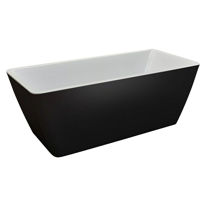 Camargue Samostoječa kopalna kad Marstrand  (Do x Š: 170 x 75 cm, Akril, Črna/Bela) | 3984 - Freistehende Wannen QM | DBCB - Badewannen | DBC - Wannen | DB - Keramik/Wannen | D - Sanitär | BAUHAUS