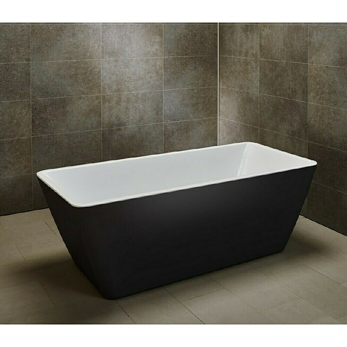 Camargue Samostoječa kopalna kad Marstrand  (Do x Š: 170 x 75 cm, Akril, Črna/Bela) | 3984 - Freistehende Wannen QM | DBCB - Badewannen | DBC - Wannen | DB - Keramik/Wannen | D - Sanitär | BAUHAUS