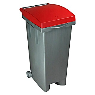 Standardna kanta za smeće (80 l, Crveno-siva)
