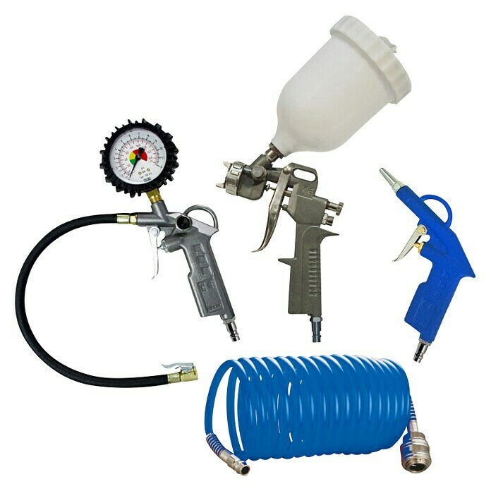 Proair Set pnevmatskih orodij  (4 -del.) | 2594 - Druckluftwerkzeuge mechanisch | BCDG - Zubehör Druckluft | BCD - Maschinenzubehör | BC - Maschinenzubehör | B - Werkz/Masch/Maschzubeh/Auto | BAUHAUS