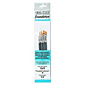 Winsor & Newton Foundation Set kistova za akvarel kratke drške  (6 Kom., Najlonska vlakna) | BAUHAUS